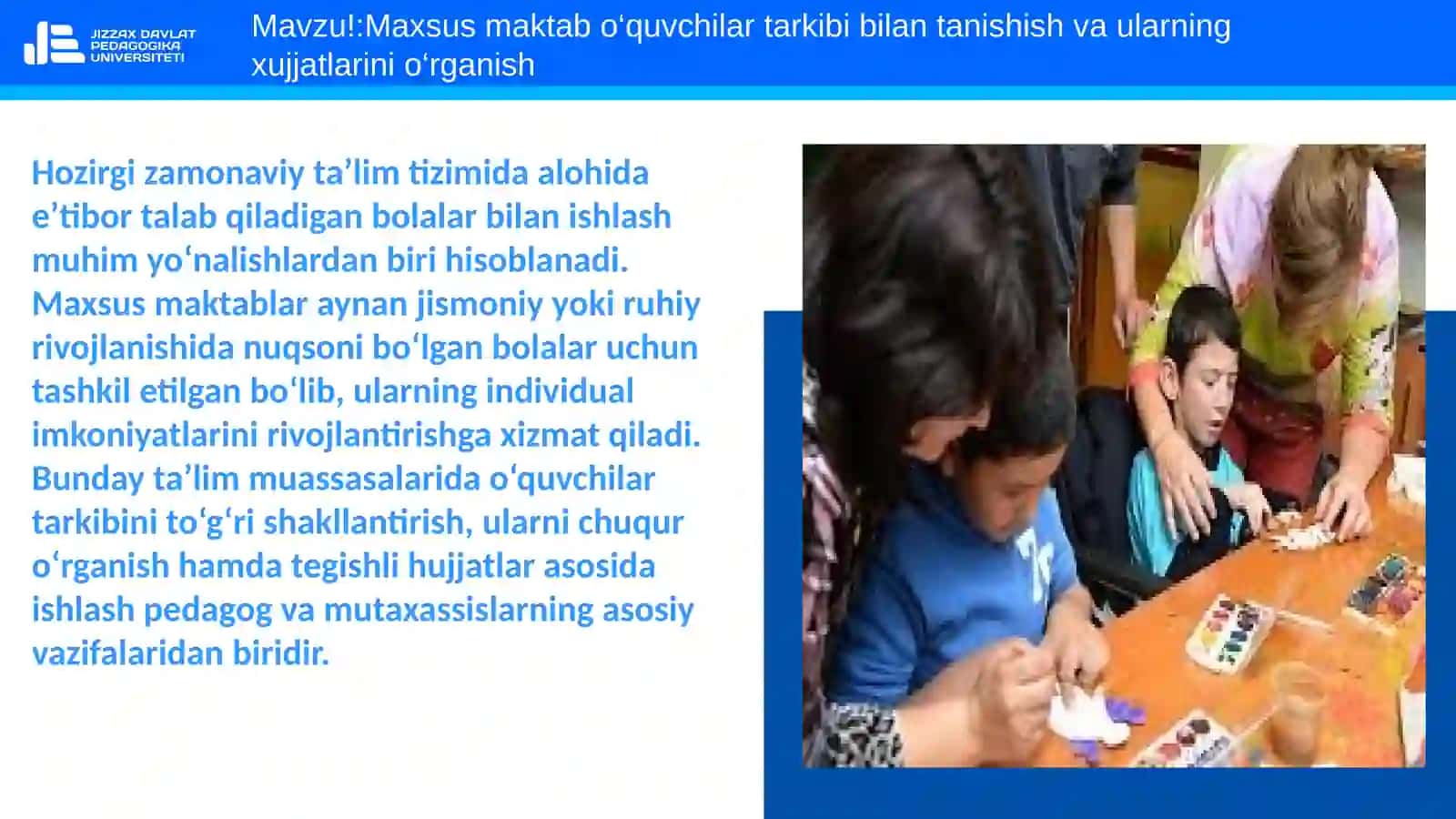 Maxsus maktab o‘quvchilar tarkibi bilan tanishish va ularning xujjatlarini o‘rganish 3