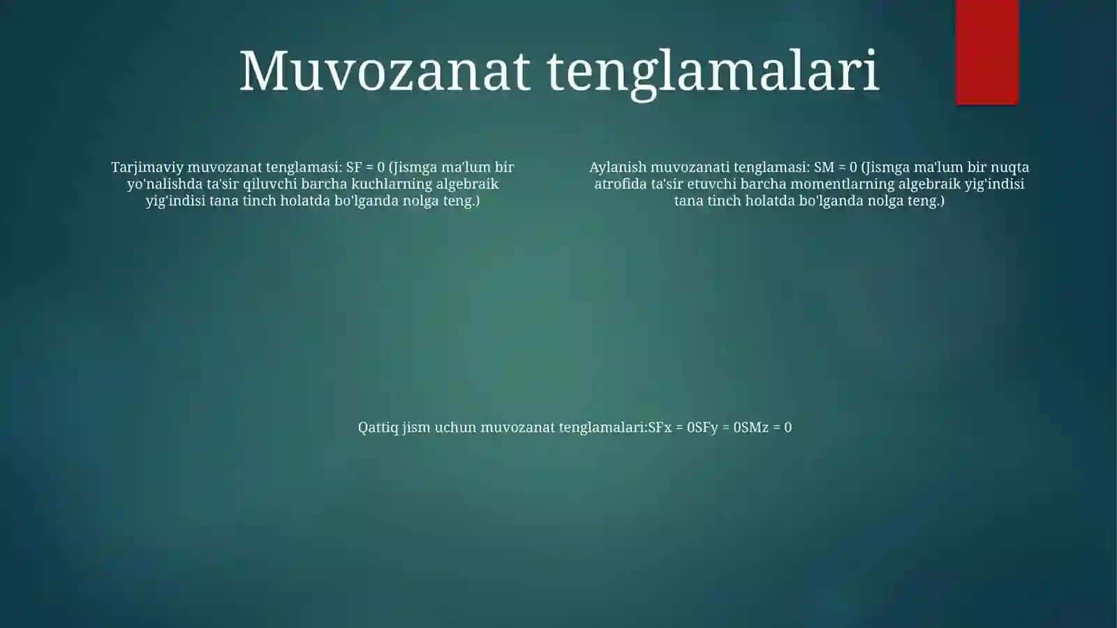 Burilishda Statik Aniqmas Masalalar 3