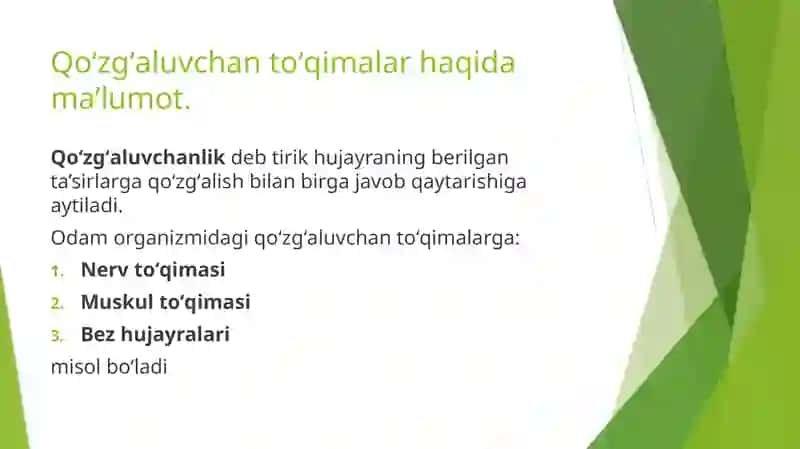 Qoʻzgʻaluvchan toʻqimalarda bioelektrik xodisalar 3