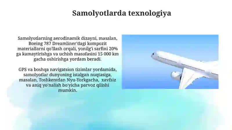 Aviatsiya sanoati. Varrak yasash. 4-sinf texnalogiya darsi 3