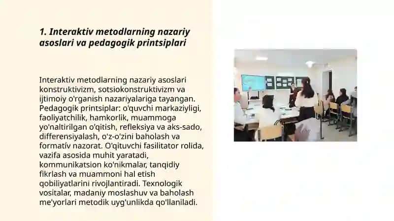 Talim Jarayonida Interaktiv Metodlarni qo'llash metodikasi 3
