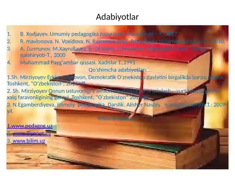 Umumiy pedagogika nazariyasi va amaliyoti 3