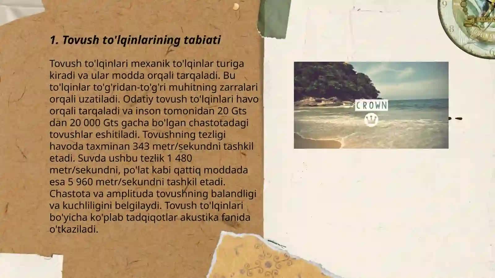 Tovush to'lqinlarini tabiati 3