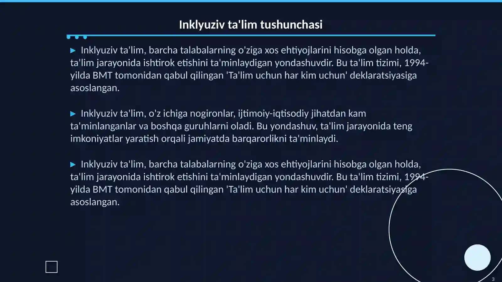 Inklyuziv ta'lim davr talabi sfatida 3