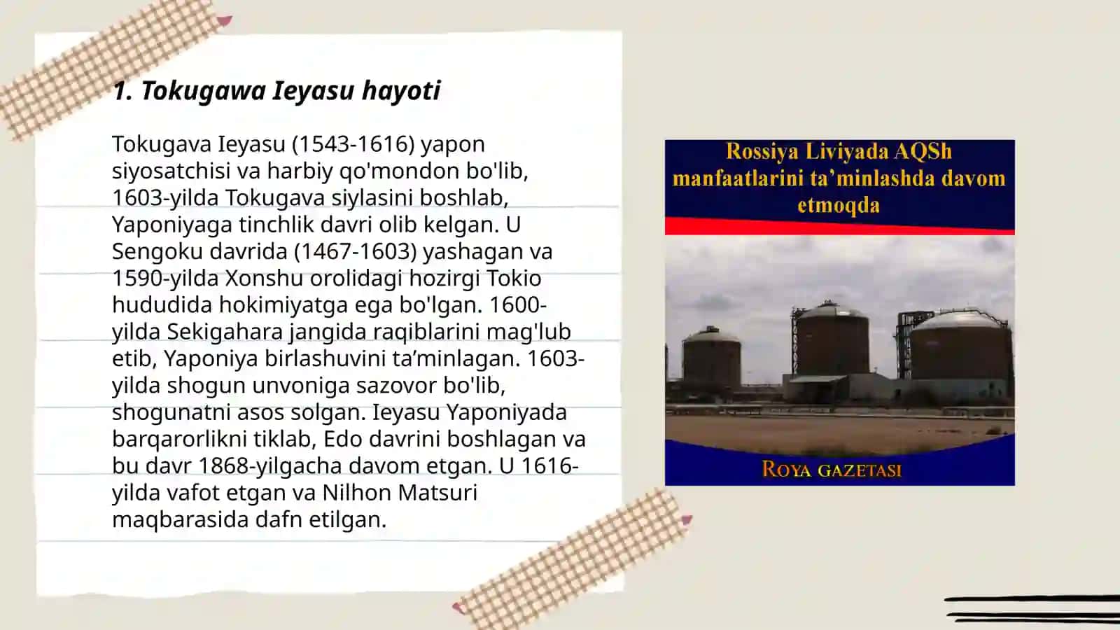 Tokugava Eyusening hokimiyatga kelishi 3