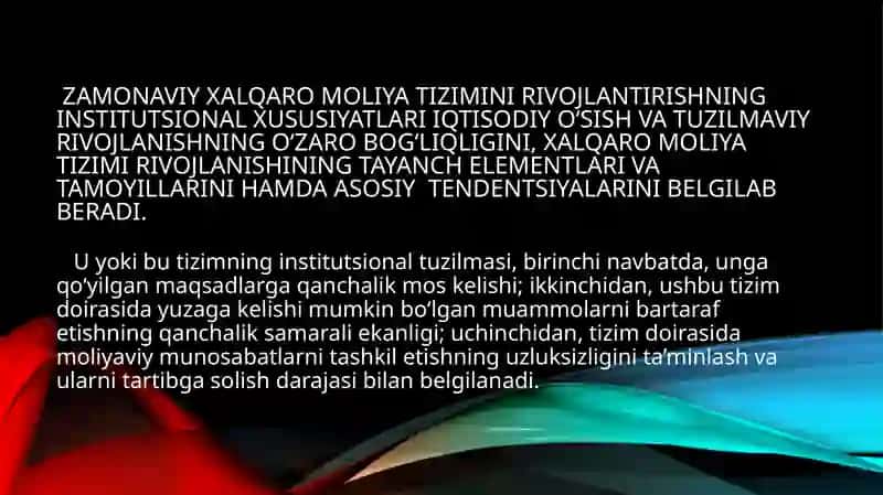 Jahonmoliyaviyarxitekturasivaxalqaromoliyatizimi 3