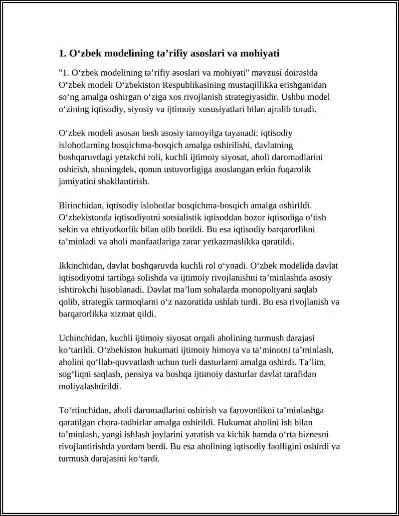 "O‘ZBEK MODELI "VA UNING TARIXIY AHAMIYATI" 3