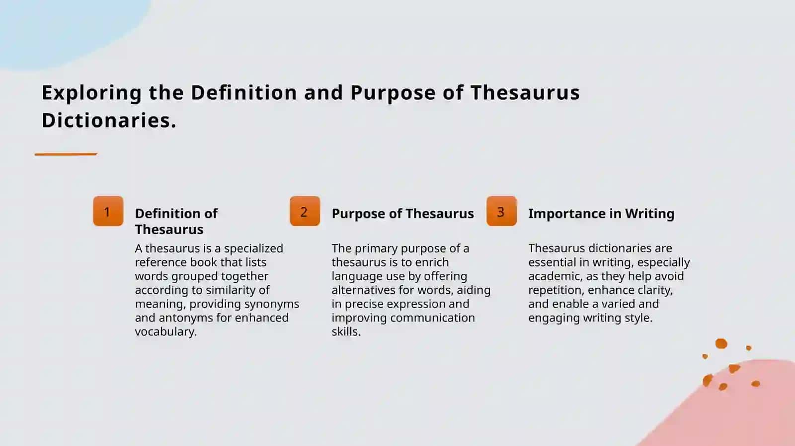 Thesaurus Dictionaries 3