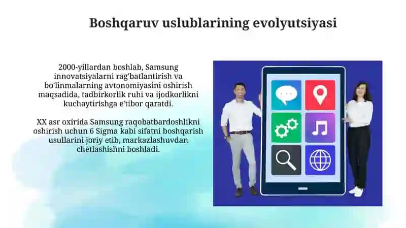 Samsung kompaniyasining boshqaruv uslubi 3