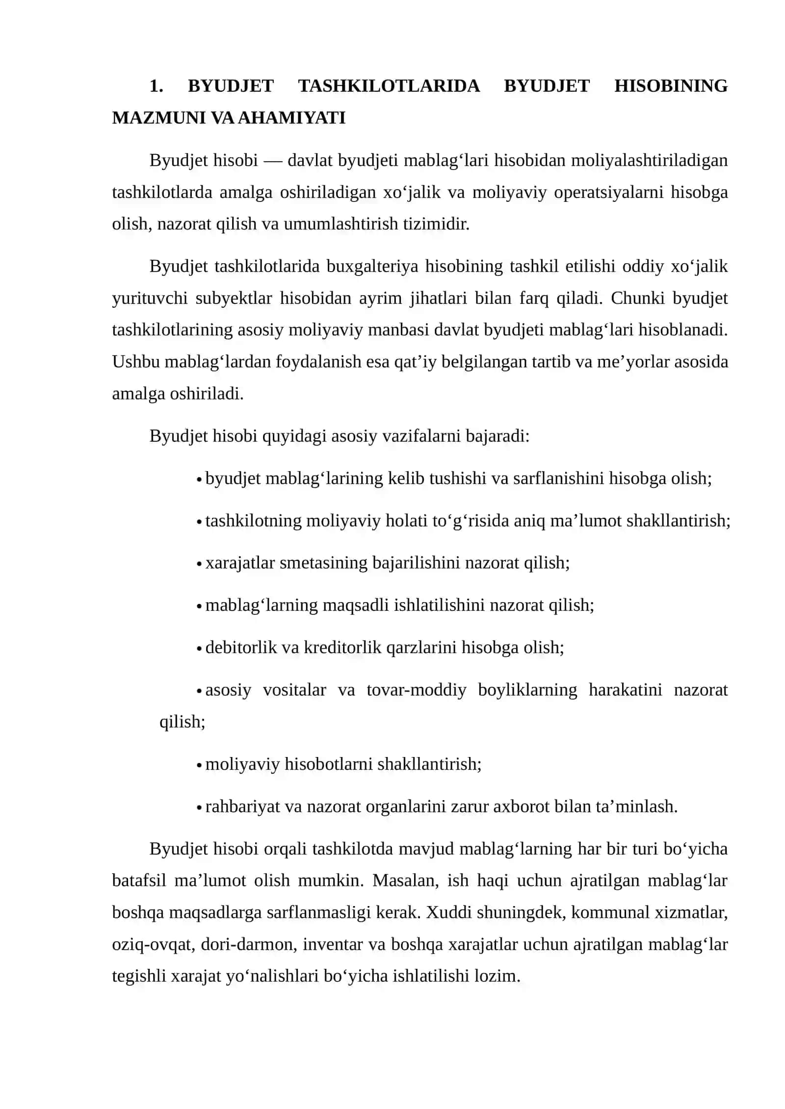 Byudjet Tashkilotlarida Byudjet Mablag‘laridan Maqsadli va Samarali Foydalanishni Ta’minlashda Byudjet Hisobining Roli 3