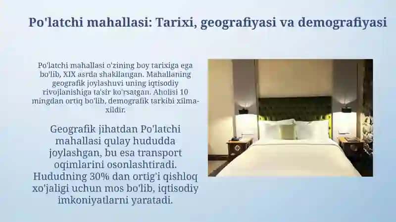 Po'latchi Mahallasi: Foydalanilmayotgan Imkoniyatlar Xaritasi 3