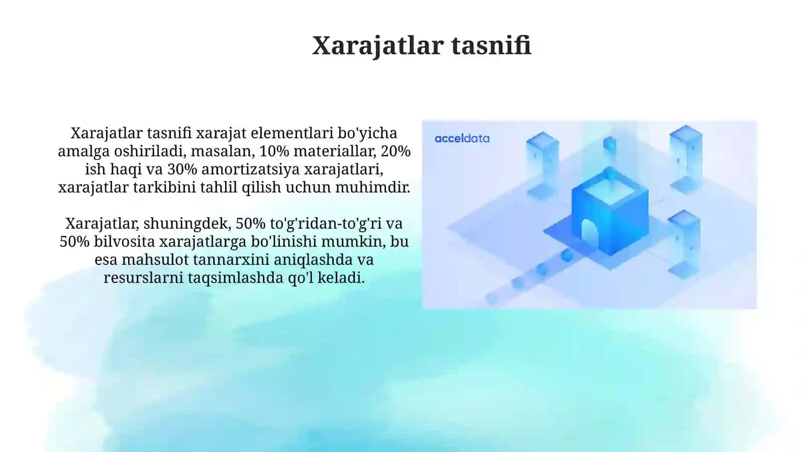 Xarajatlarni nazorat qilish va baholash asoslari 3