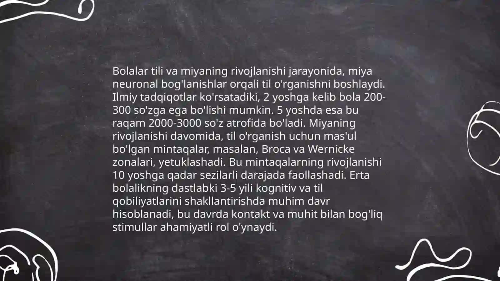 Psixolingvistika. Bolalar tilining ilk rivojlanish davri 3
