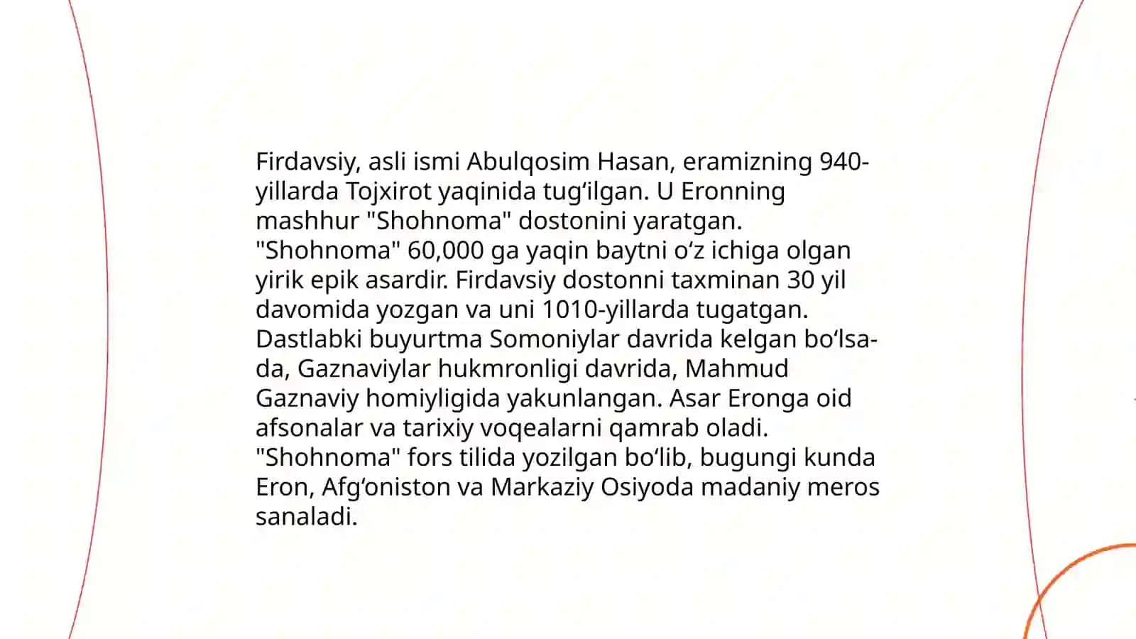 Firdavsiyning "Shohnoma" asari 3