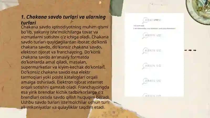 Chakana savdo turlari 3