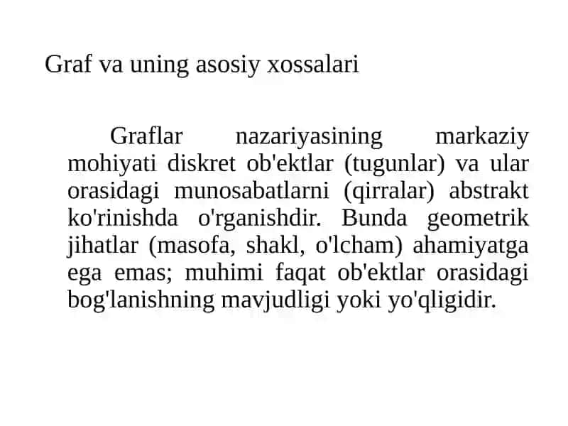 Graflarni ko‘rish algoritmlarini ishlab chiqish 3