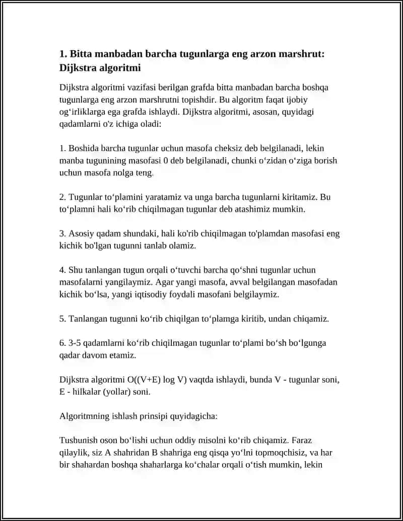 Dijkstra algoritmi 3
