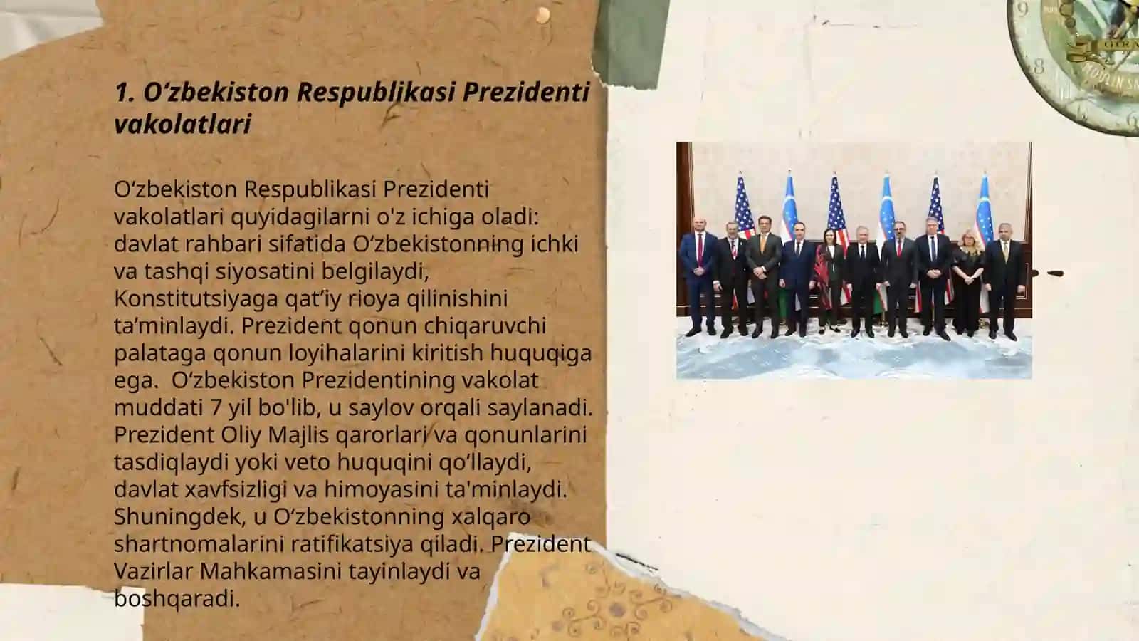 Oʻzbekiston Respublikasi Prezidenti vakolatlari 3
