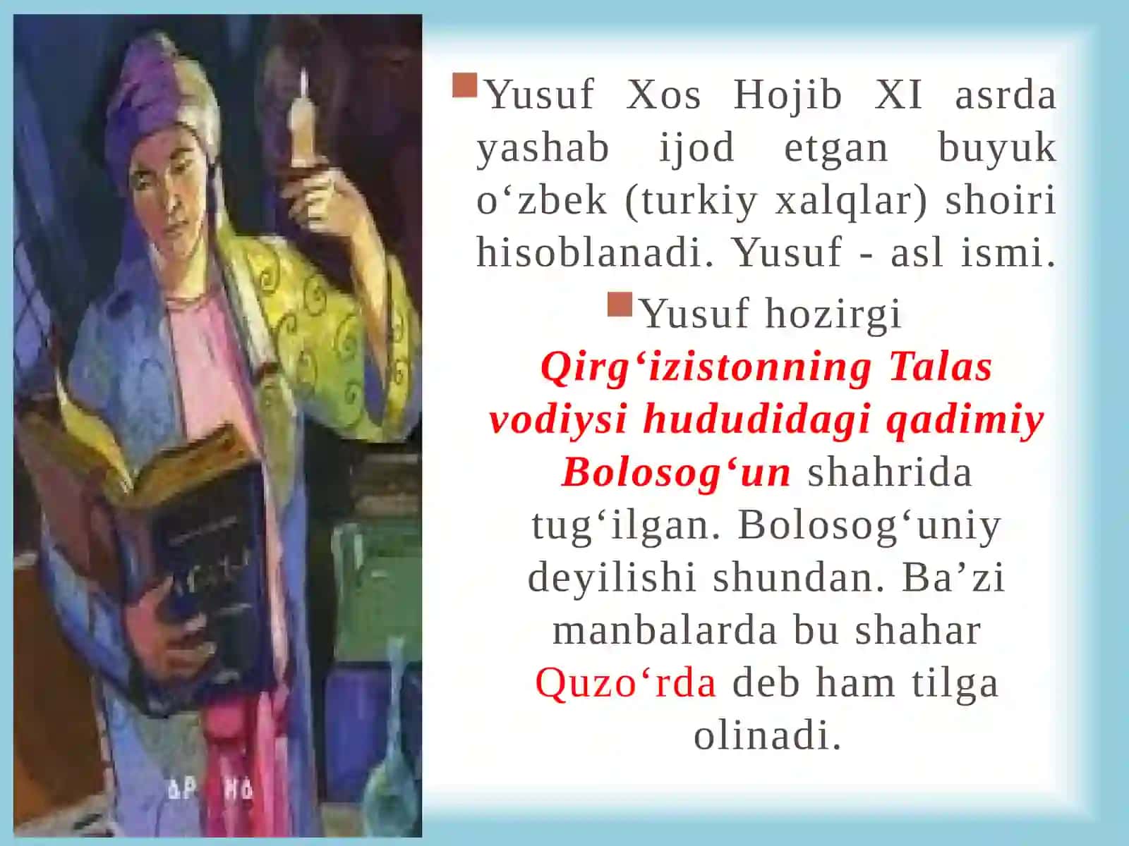 Yusuf Xos Hojib 3