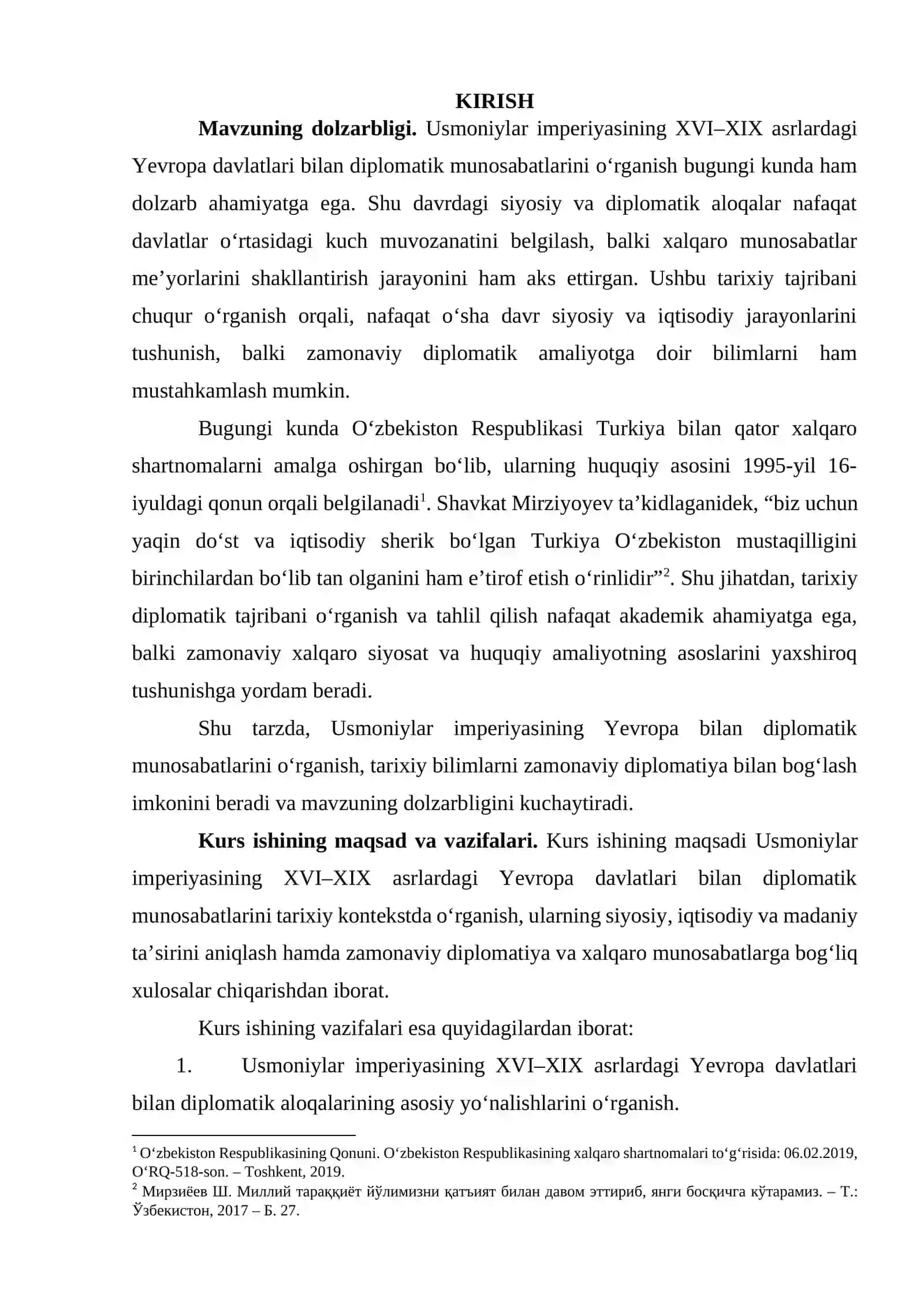 Usmoniylar imperiyasining Yevropa davlatlari bilandiplomatik munosabatlari (XVI-XIX asrlar) 3