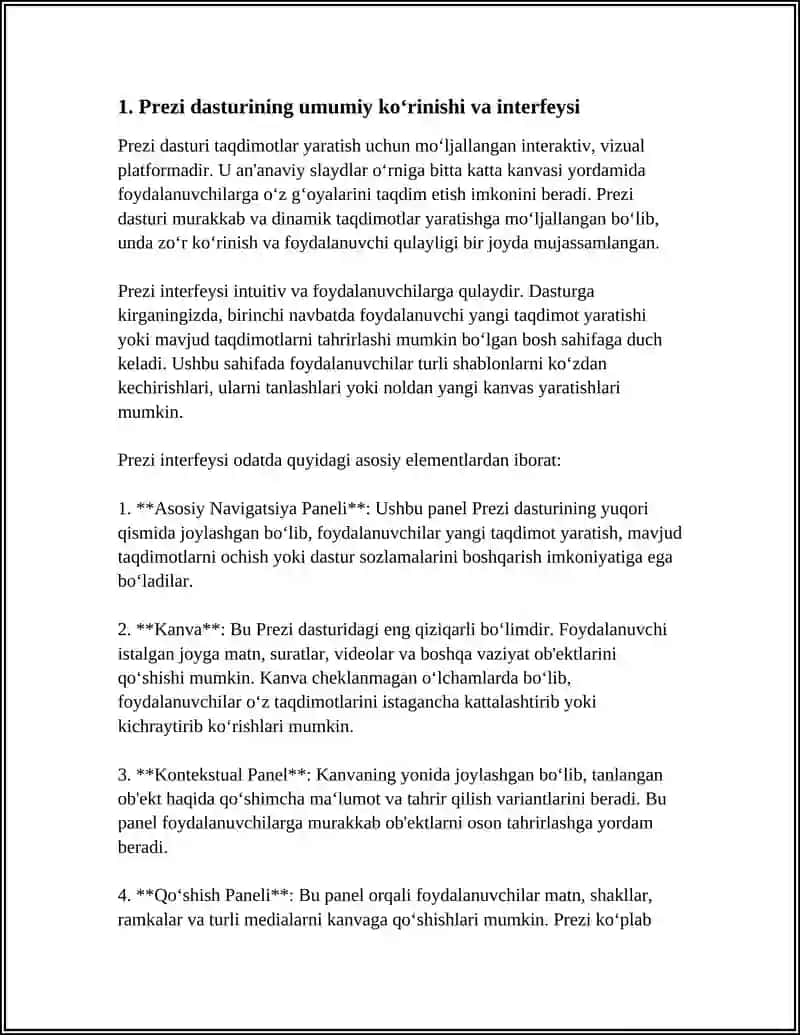 ZAMONAVIY TAQDIMOT YARATISH DASTURLARI (PREZI) 3