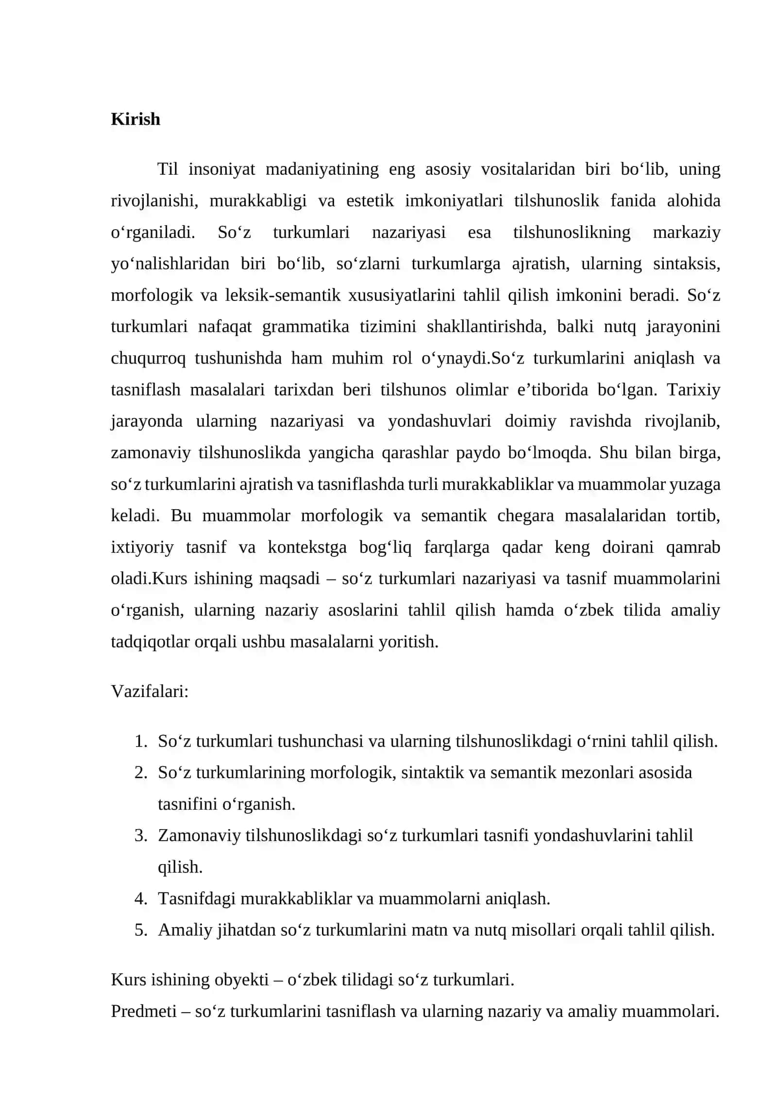 Mavzu:So’z turkumlari nazaryasi va tasnif mu’ammolari 3
