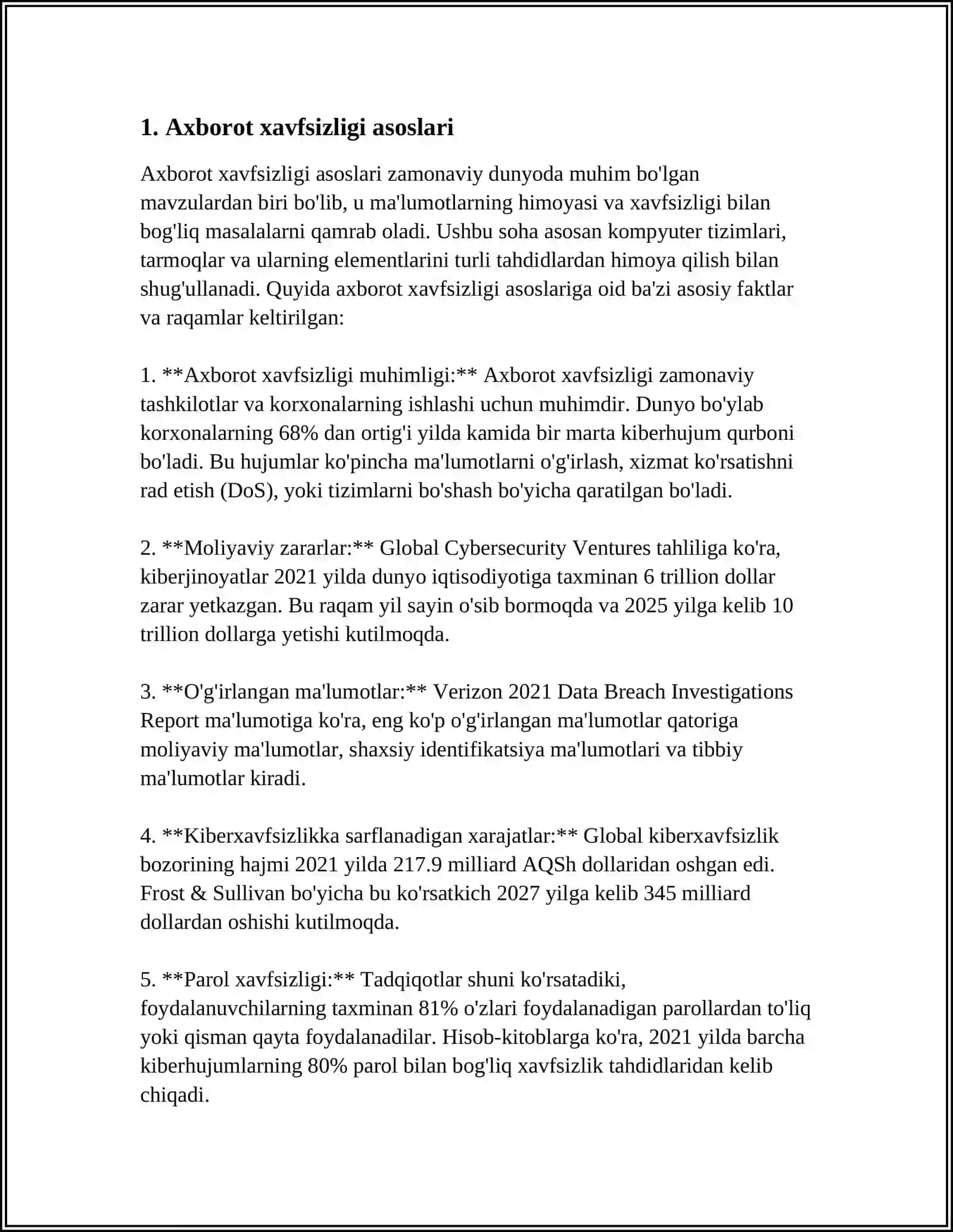 INFORMATION AND SECURITY 3