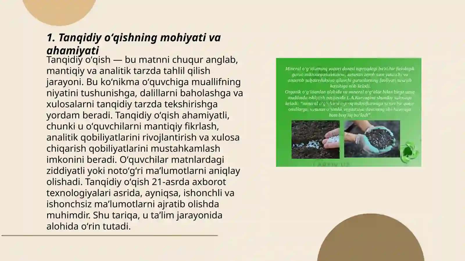 Tanqidiy oʻqish va samarali amalga oshirish yoʻllari 3