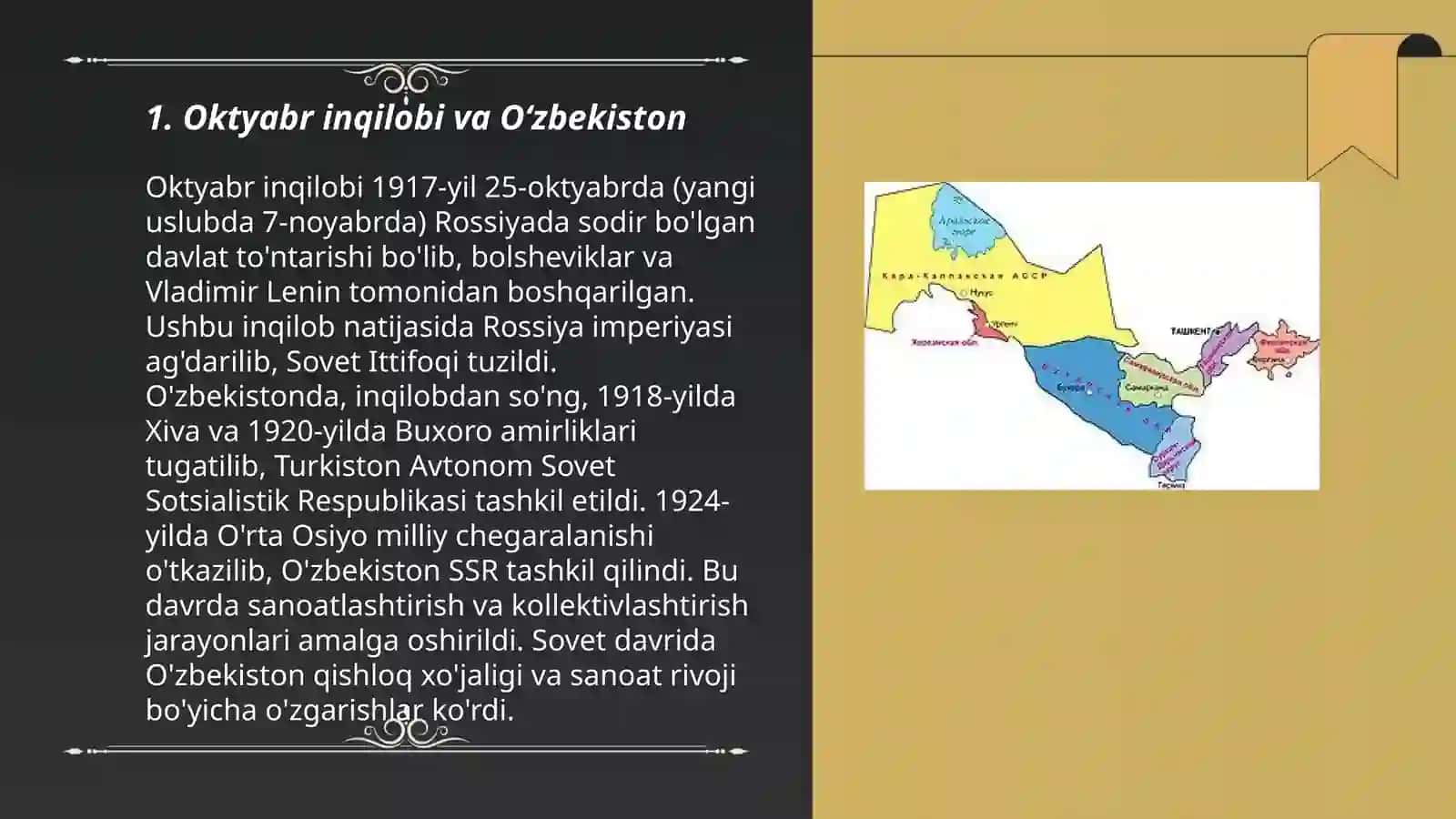 Oʻzbekiston SSRning tashkil topishi va uning siyosiy-huquqiy tizimi 3