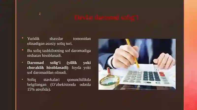 Yuridik shaxslardan undiriladigan soliqlari va yig ‘imlar tarkibi 3