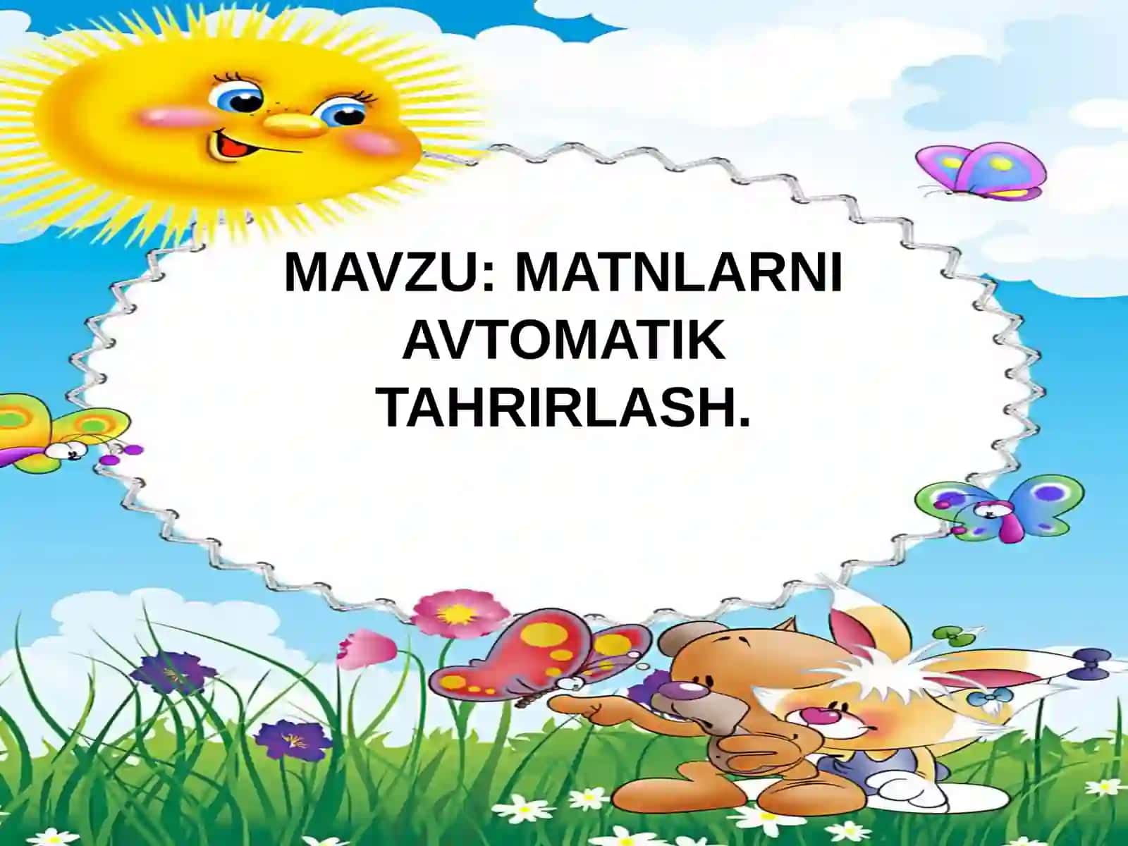 Matnlarni avtomatik tahrirlash 3