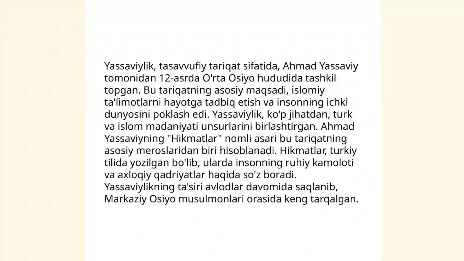 Yassaviylik va uning nazariy asoslari 3
