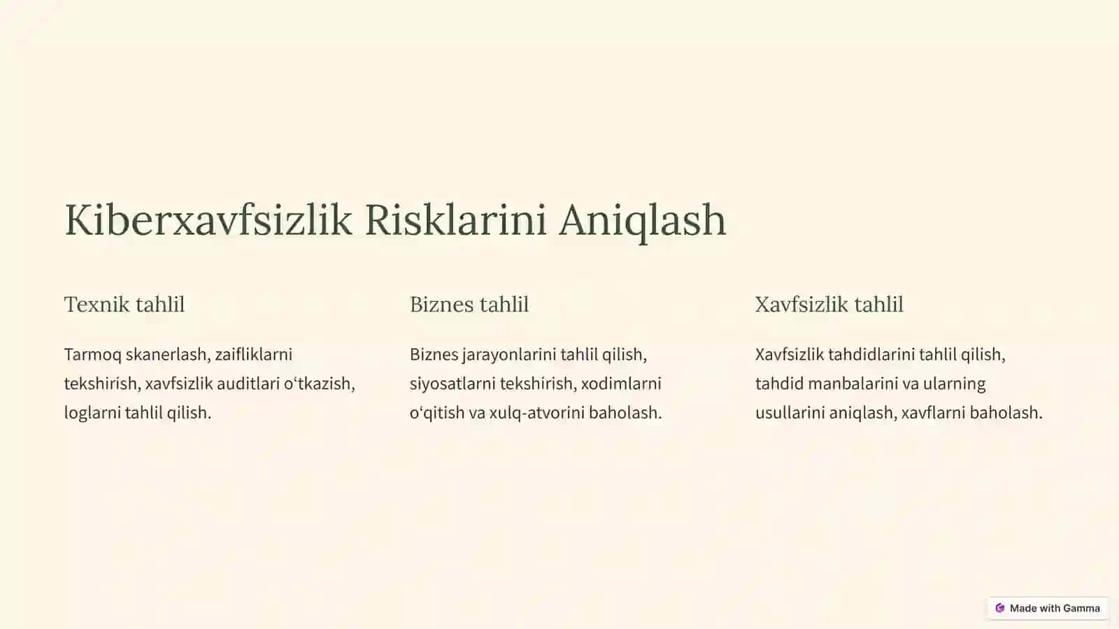 Kiberxavfsizlikda Risklarni Baholash 3