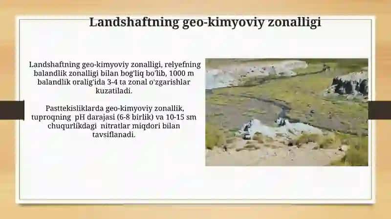 Landshaftlarda geokimyoviy aylanmalar 3