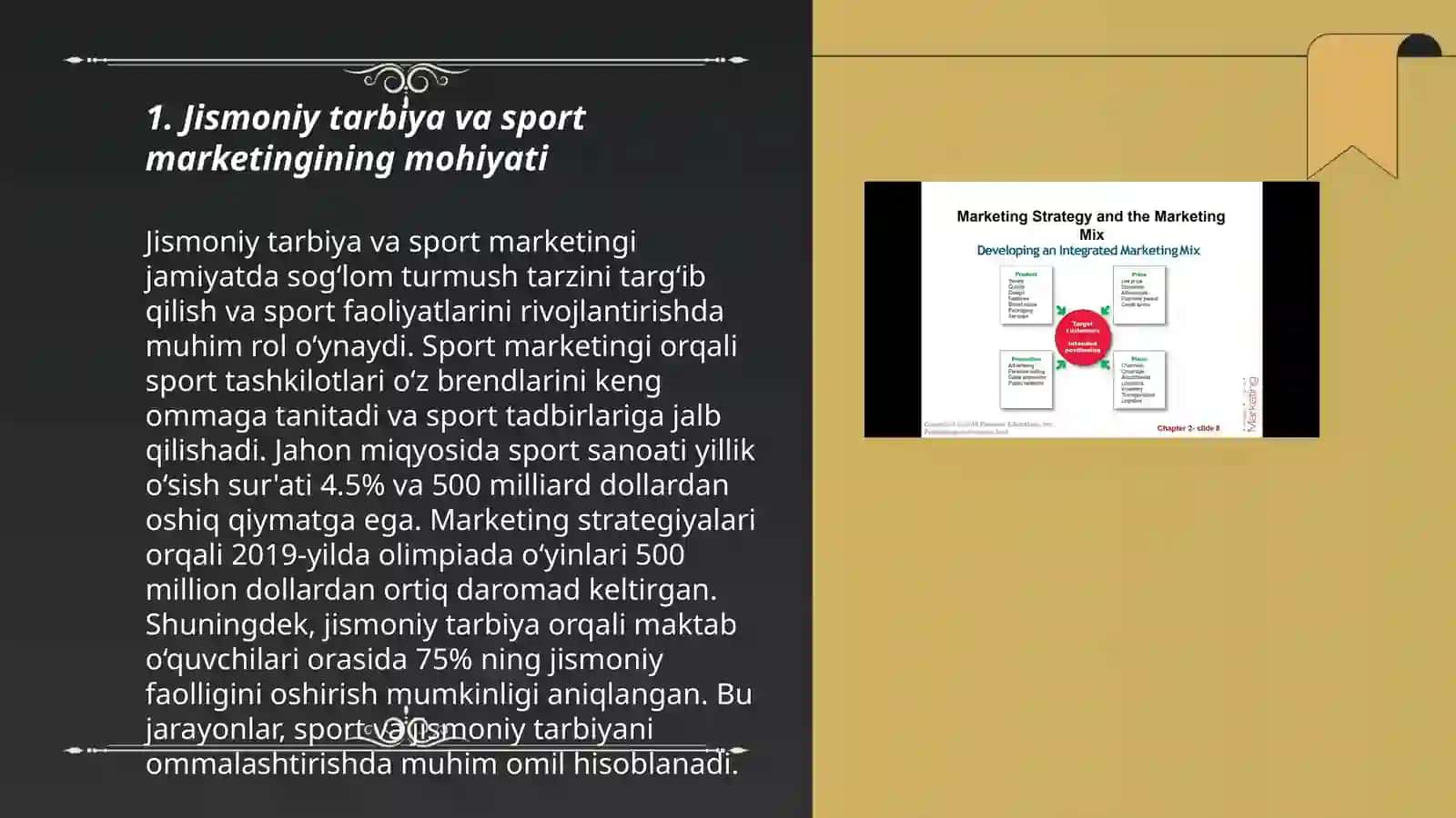 Jismoniy tarbiya va sport marketinggi strategiyasi 3