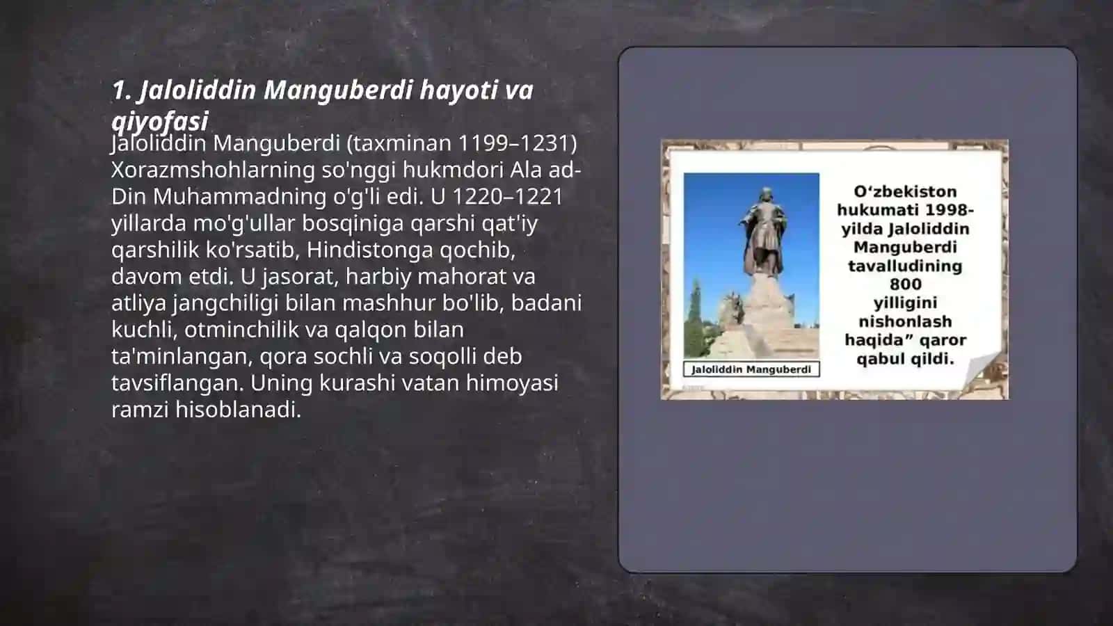 Jaloliddin Manguberdi -vatan himoyachisi 3