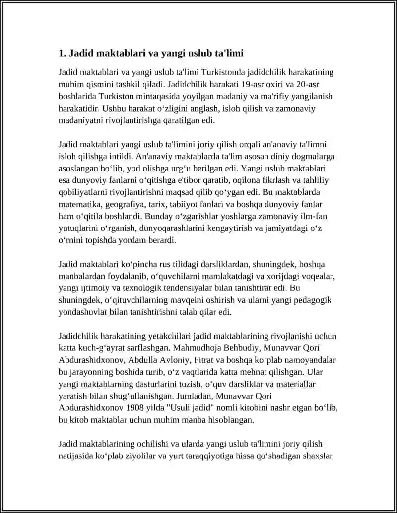 TURKISTONDA JADIDCHILIK HARAKATINING NAMOYONDALARI 3