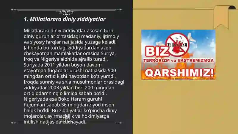 Millatlararo diniy ziddiyatlar 3