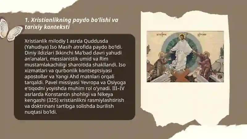 Xristian dini tarixi va asosiy gʻoyalari 3