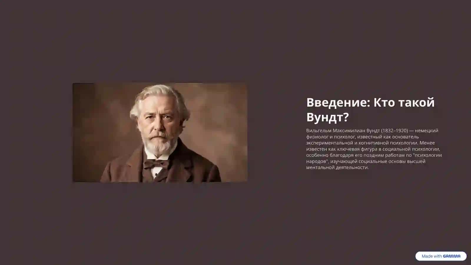 Вильгельм Максимилиан Вундт Биография и Взгляды в Экспериментальной Психологии 3