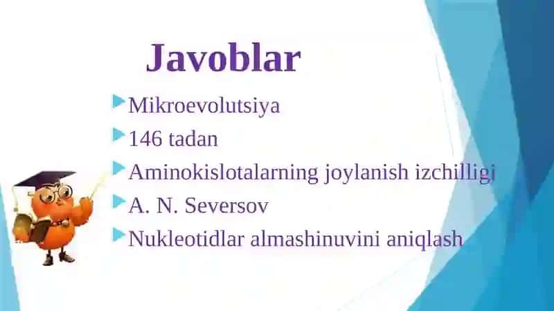 Evolyutsiyani isbotlashda solishtirma anatomiya, poleontologiya fanlari dalillari 3