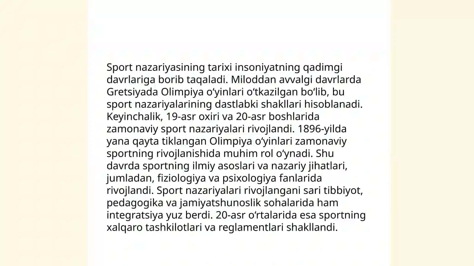 Sport nazariyasi predmiti xususiyatlari 3