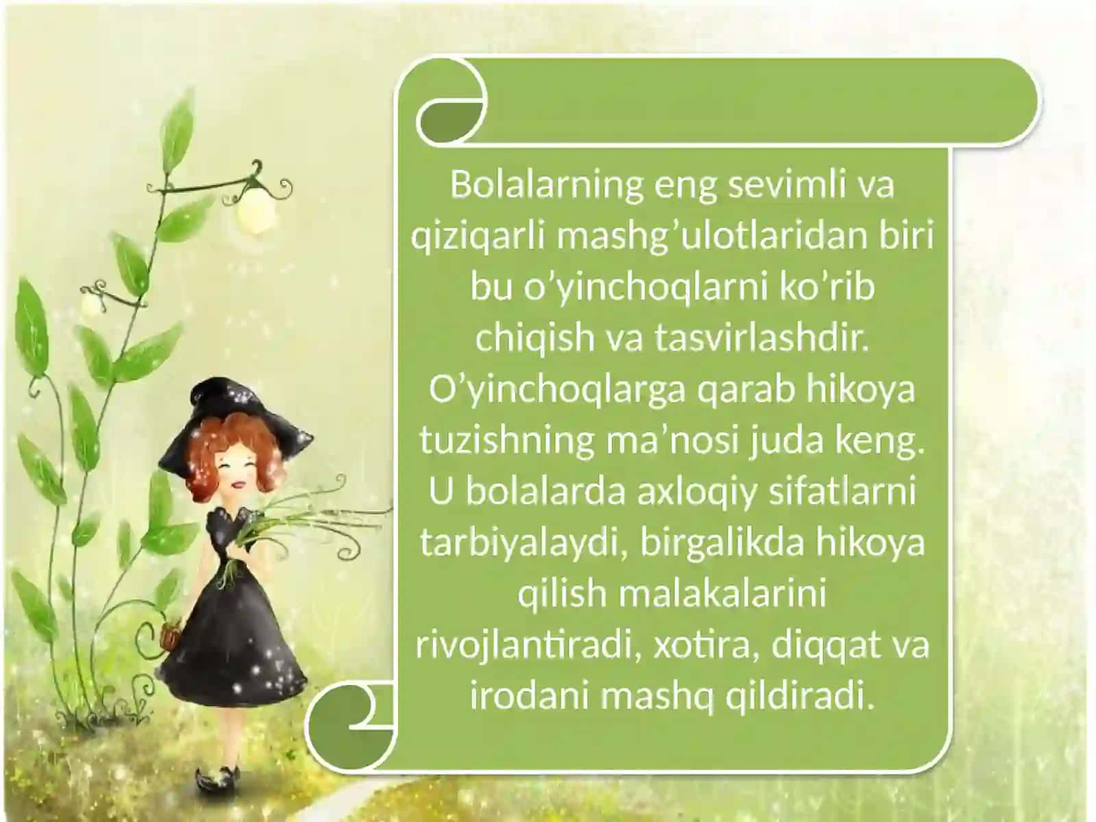 O‘yinchoqva predmetlargaqarab hikoya qilish ga o‘rgatish 3