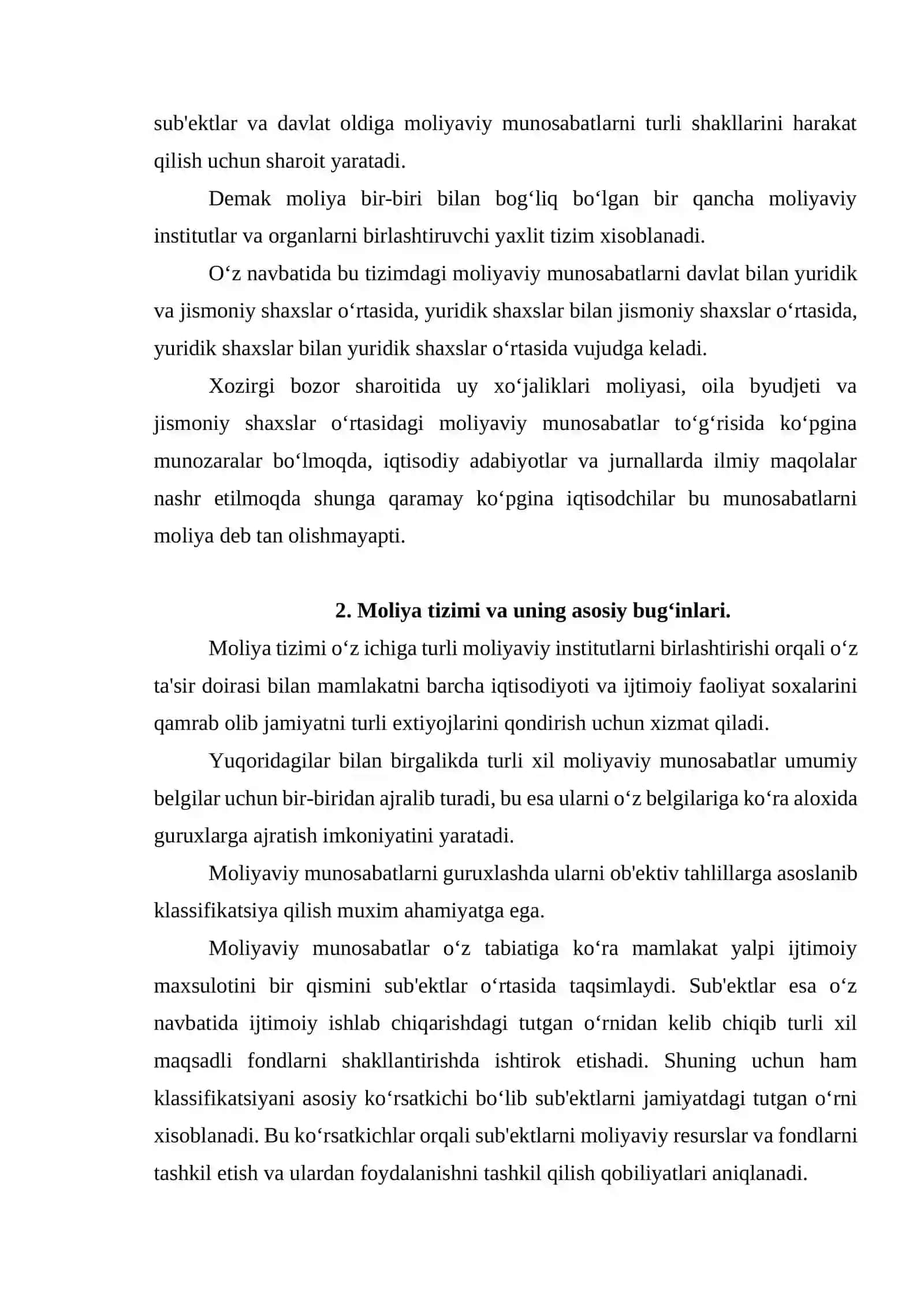 Moliya va moliya tizimi 3