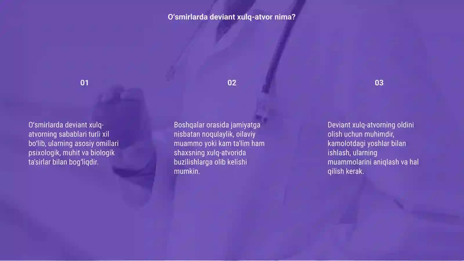 Oʻsmirlarda deviant xulq-atvor sabablari 3