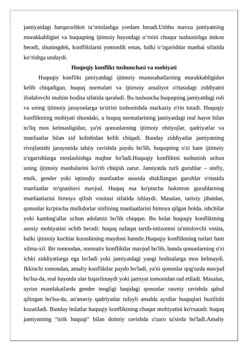 Huquqiy konfliktlar sotsiologiyasi 3