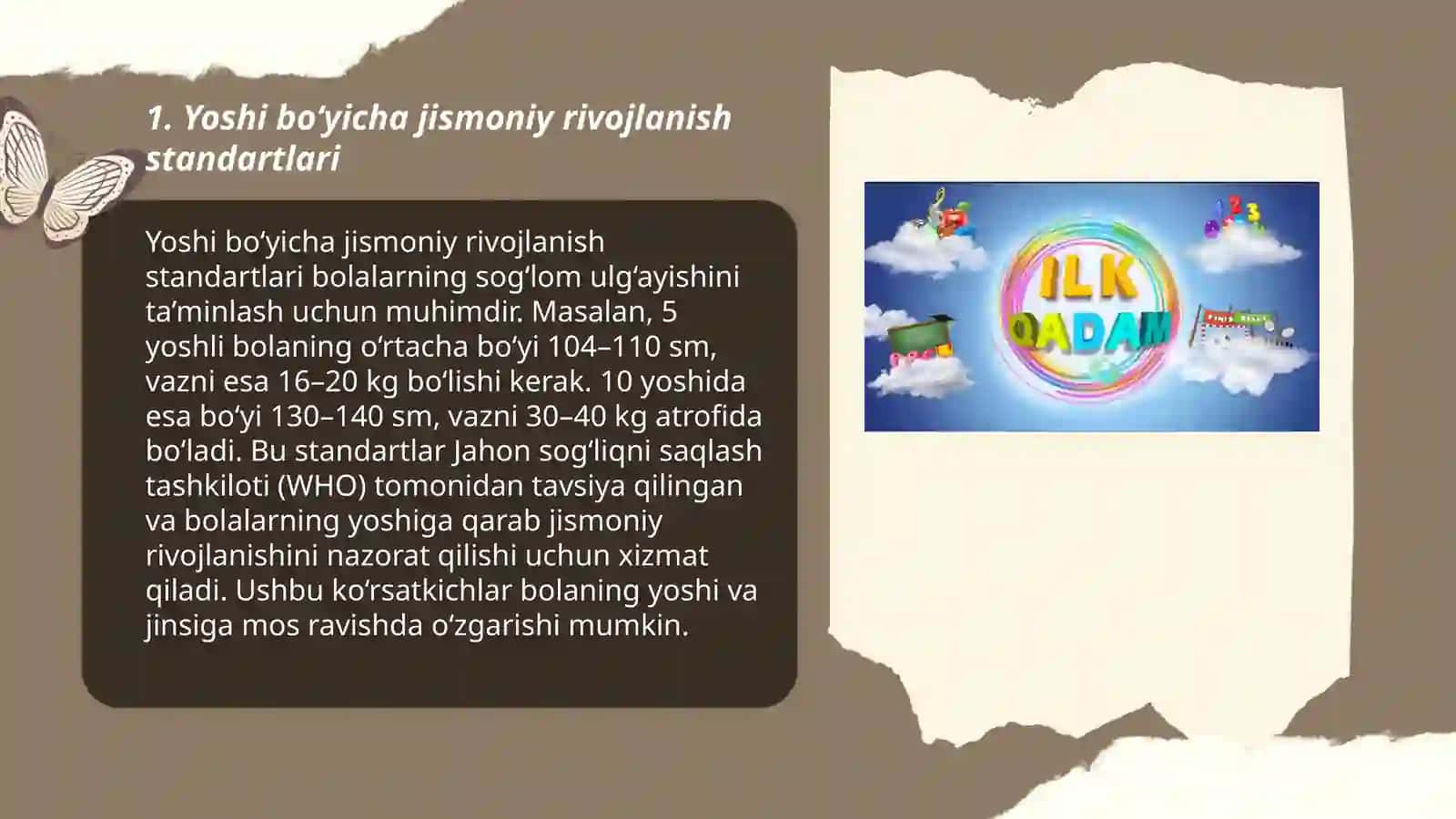 “Ilk qadam” dasturi asosida bolalarni jismoniy rivojlanish ko‘rsatkichlari 3