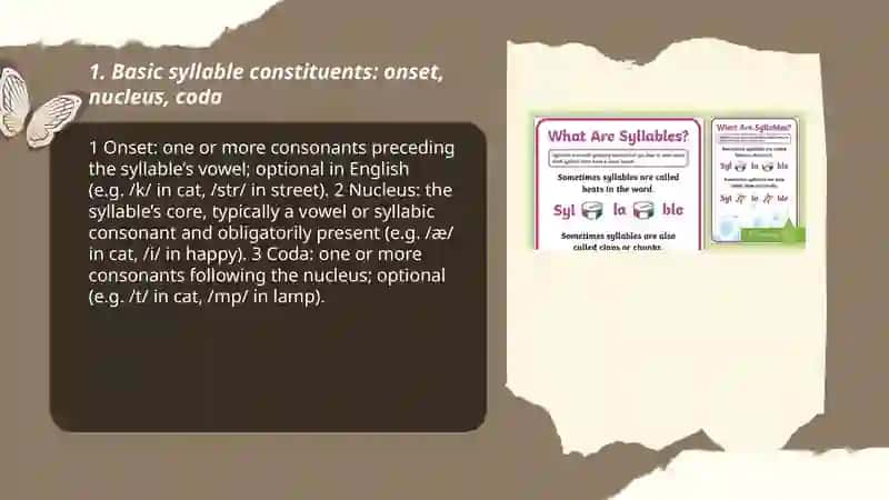 Syllables structures 3