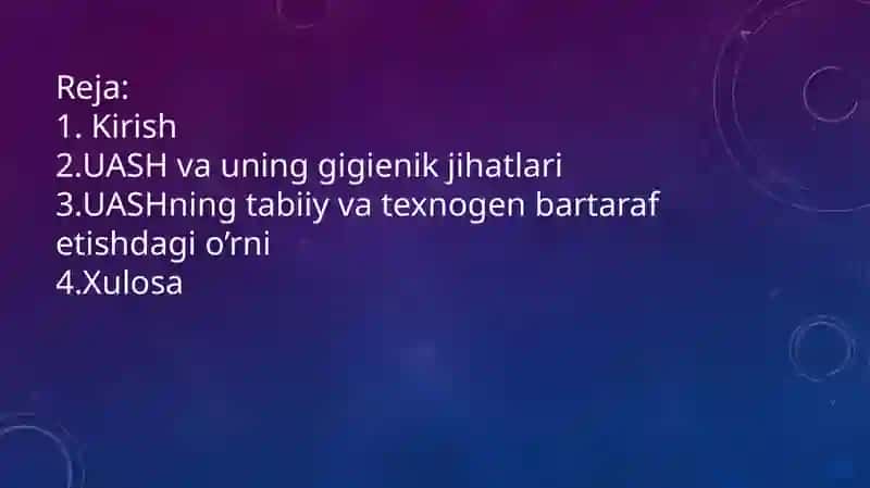 Favqulotdavaziyatlar vahalokatlarda UASH Hishining gigienik jihatlari 3