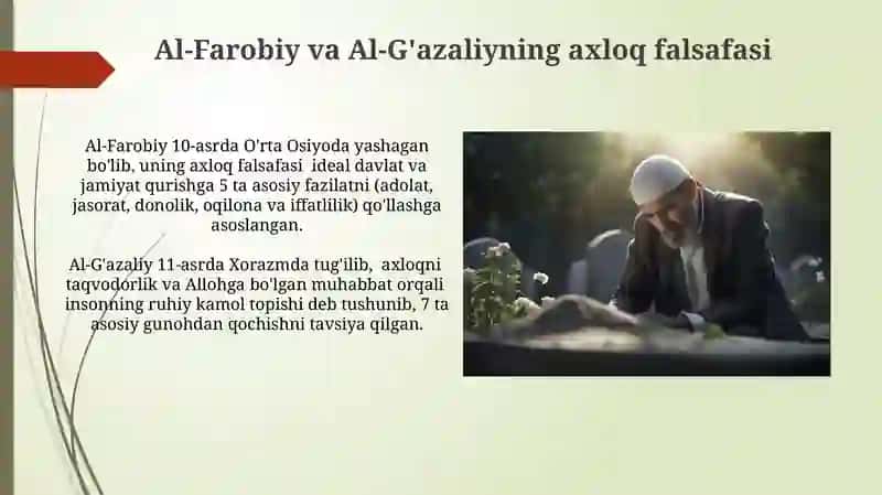 Abu Nasr Farobiy va Gʻazzoliyning falsafa ilmiga oid qarashlarinitahliletish 3